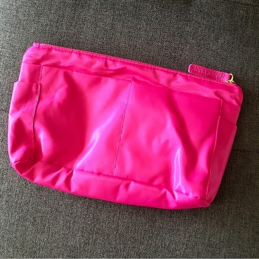 Sonia Kashuk Pink Makeup Bag Pencil Clutch Travel